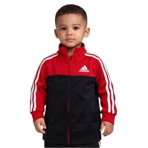 Adidas black & red track jacket boys 2T NWOT